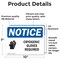 Signmission 7 in Height, 10 in Width, Vinyl Decal, Rectangle OS-2PACK-NS-D-710-L-10857 - alternate 3